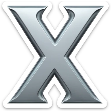 Letter X wins sticker