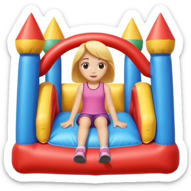  girl-sitting-in-bouncy-house sticker