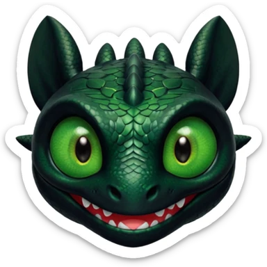 Toothless fro. How tk train your dragon sticker