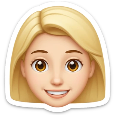 Smily face showing great respect  sticker