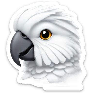 Moluccan cockatoo sticker
