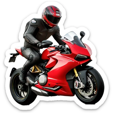 Ducati wheeling sticker