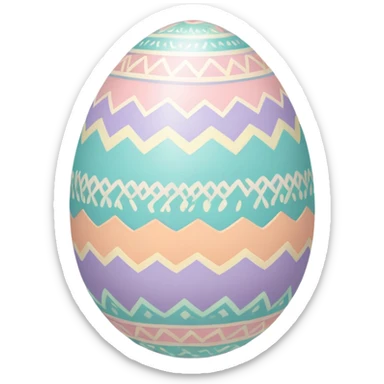 decorative Easter egg sticker