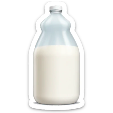 Gallon of whole milk sticker