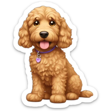 golden spoodle sticker
