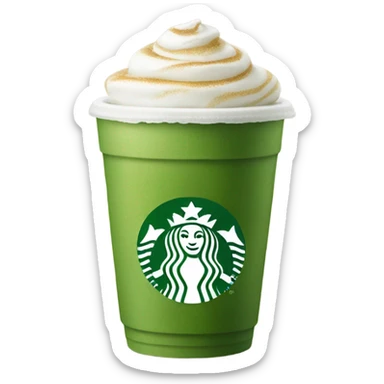 starbucks matcha sticker