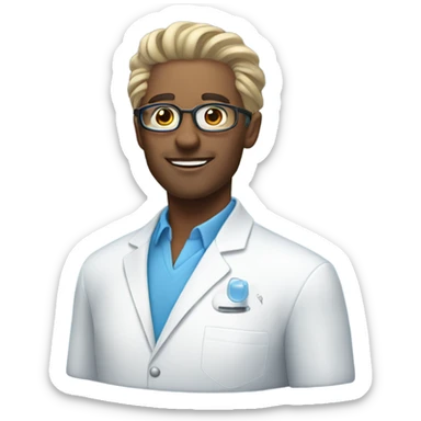 Shampoo blue dermatologist  sticker