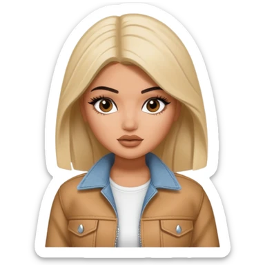 kylie jenner as pretty bratz baddie sticker