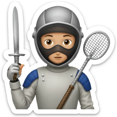 The fencer sticker