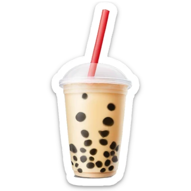 Bubble tea sticker