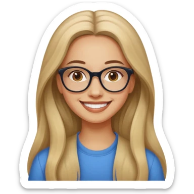 Painting women. smilling   Long hair,  lunette peinture sticker