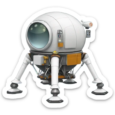 Lunar lander sticker
