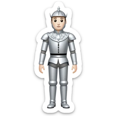 Tin Man from The Wizard of Oz with silver sequin outfit sticker