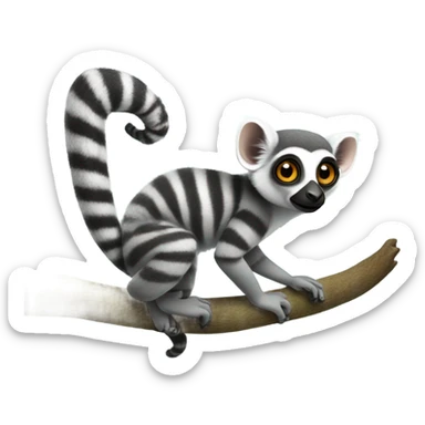 lemur sticker