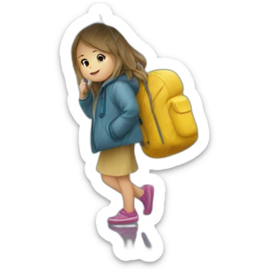 Un enfant née dans la dernière pluie sticker