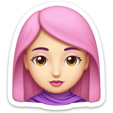 Pembe lavanta 1 dal sticker