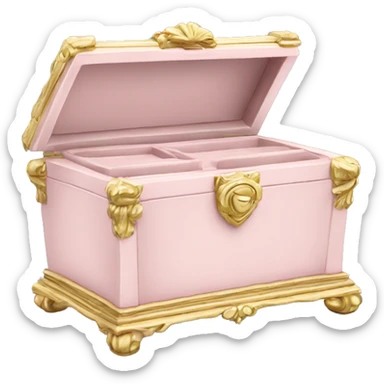 Regency jewelry box light pink color  sticker