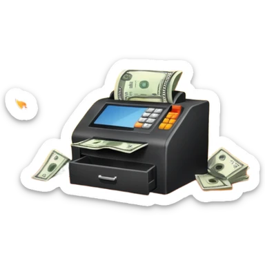cashdesk explousion sticker