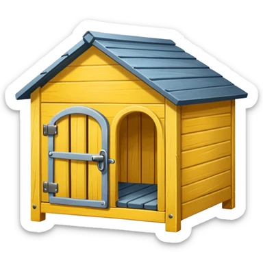 yellow dog kennels sticker
