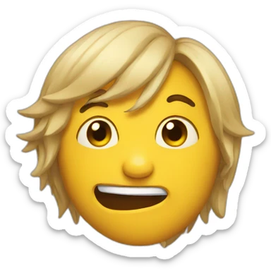 Deformed emoji sticker