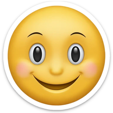 Neutral smiley sticker