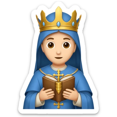 pretre catholique du moyen age sticker