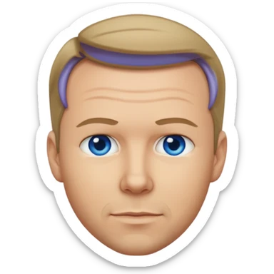 Donnie Wahlberg with dark blonde hair sticker