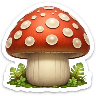 mushroom shell shield object icon, fantasy shield made from a thick mushroom cap, textured mushroom surface, natural curved shape, small glowing spores, cute forest vibe, 3D cartoon, mobile game icon style, centered, clean background, soft shadow, no text, no watermark
 
 sticker