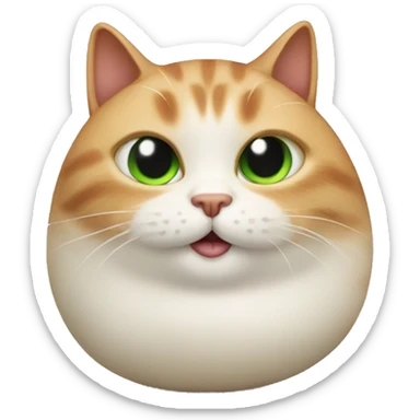 cat with an onion body sticker