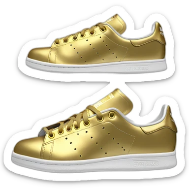 adidas-shoes-stan-smith-golden sticker
