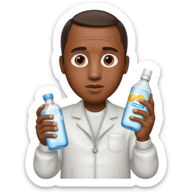 Diddy holding baby oil sticker
