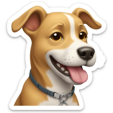 doggy with smiling sticker