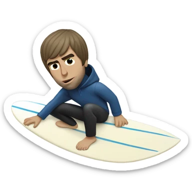 Liam Gallagher surfing sticker