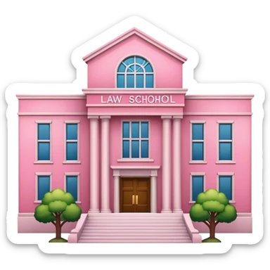 pink law school sticker