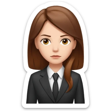 white-girl-with-long-brown-hair-lawyer sticker