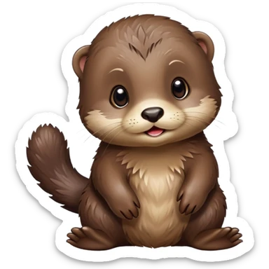 Baby otter  sticker