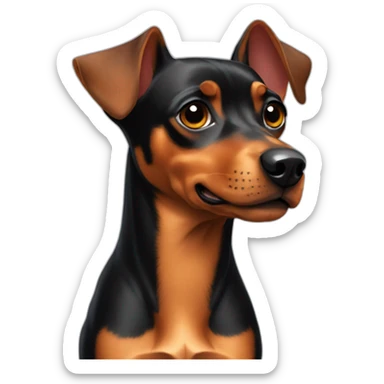 pinscher sticker