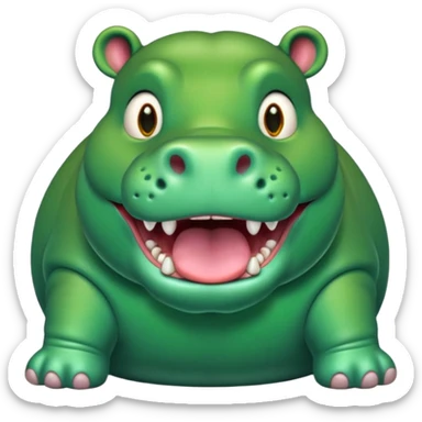 hungry hippo sticker