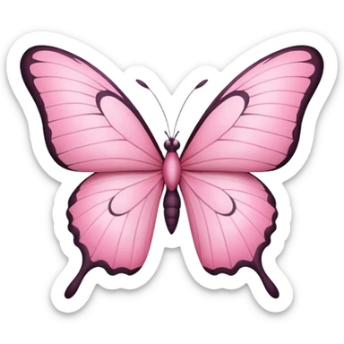 Pink butterfly sticker
