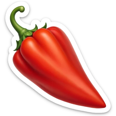 pointy red pepper sticker