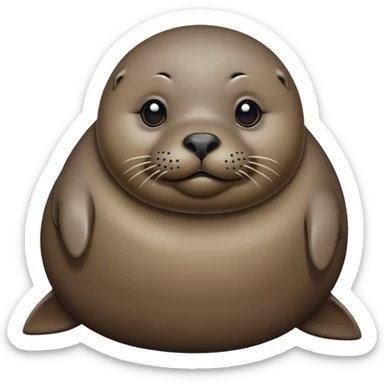 Stupid fat seal  sticker