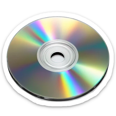 Cd disk in a cse sticker