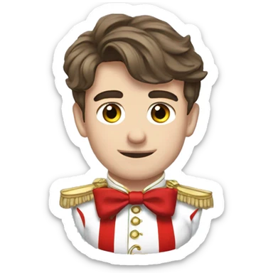 charles leclerc with a bow  sticker