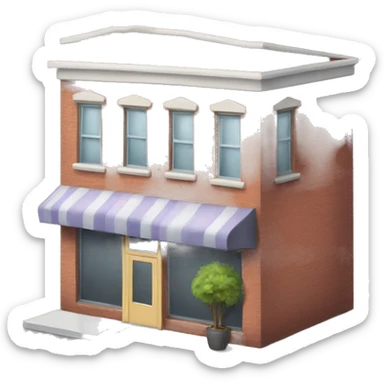 a hair salon building sticker