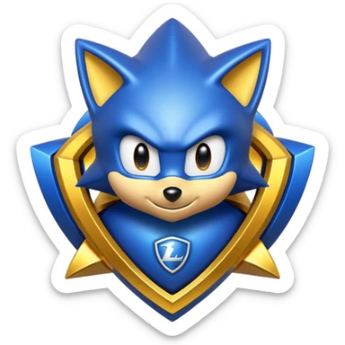 super sonic legend rank from the game rocket league the logo for it  sticker