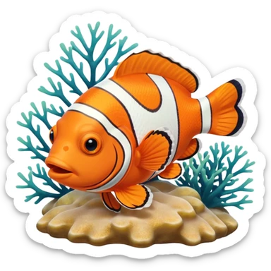 Nemo clownfish sticker