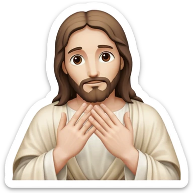 Jesus’s hands after the crucifixion  sticker