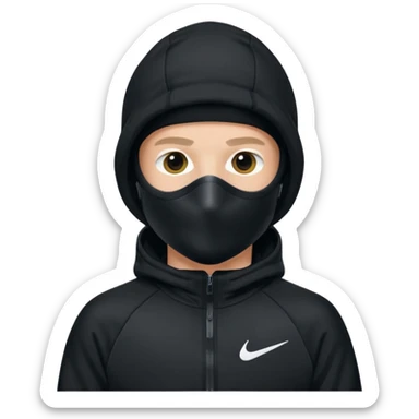 White person wearing a Nike Tex with hood and ski mask co all black and https://encrypted-tbn0.gstatic.com/images?q=tbn:ANd9GcTQEV3H5Fpq8Dp-ki2RTwgbdHqMsKZzDtarA9ywqiFzKVKjxdLc5Fq9yDOax7-XC4trueI2pFuItpqM_TVrGODdDG5la_rbm9lB8utSLKXm&s=10 sticker