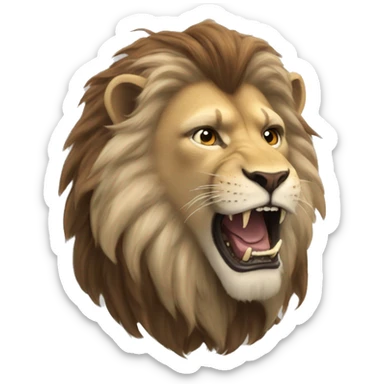 Narnia Aslan roar  sticker