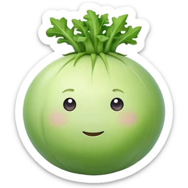 kohlrabi vegetable sticker